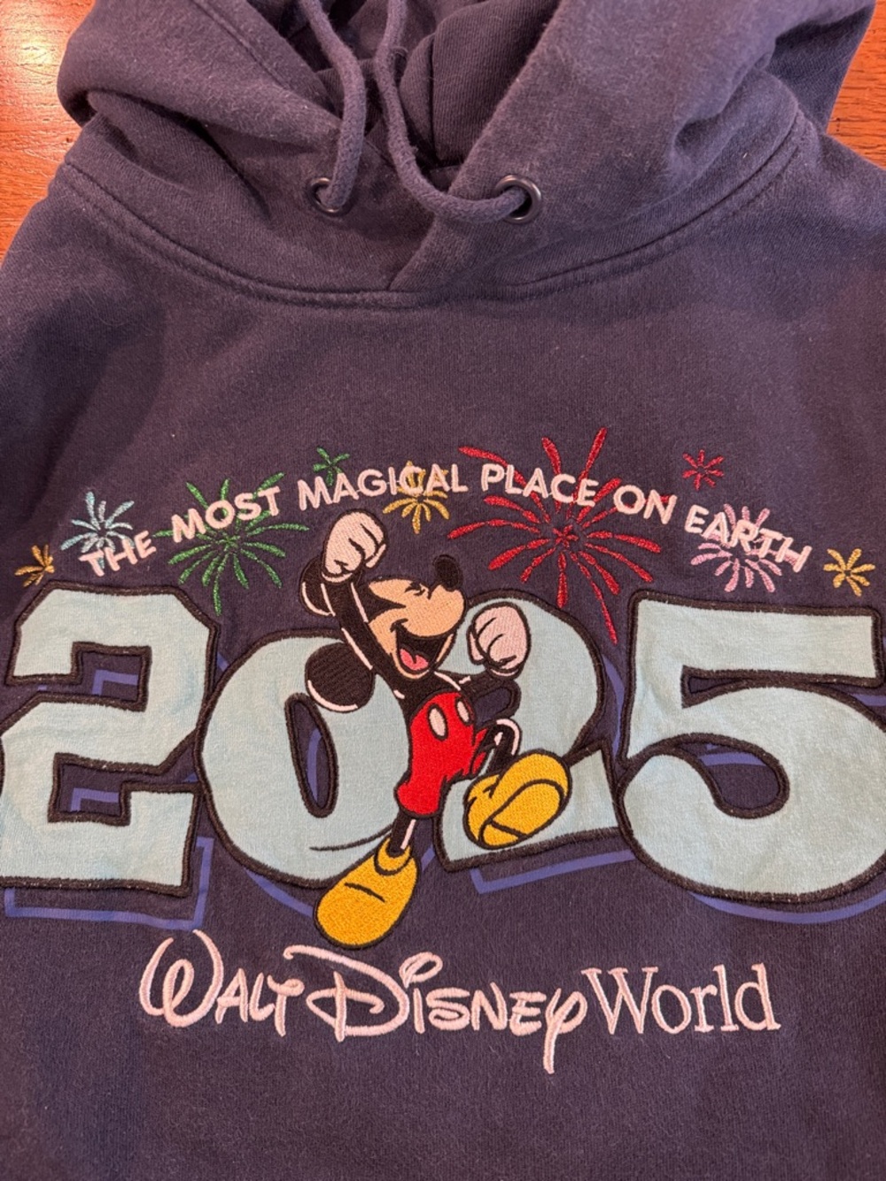 Disney Navy Mickey 2025 Pullover Hoodie - Picture 5 of 6
